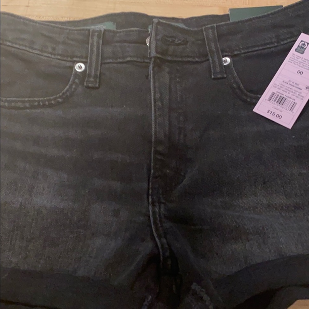 Wild fable 00 black jean shorts